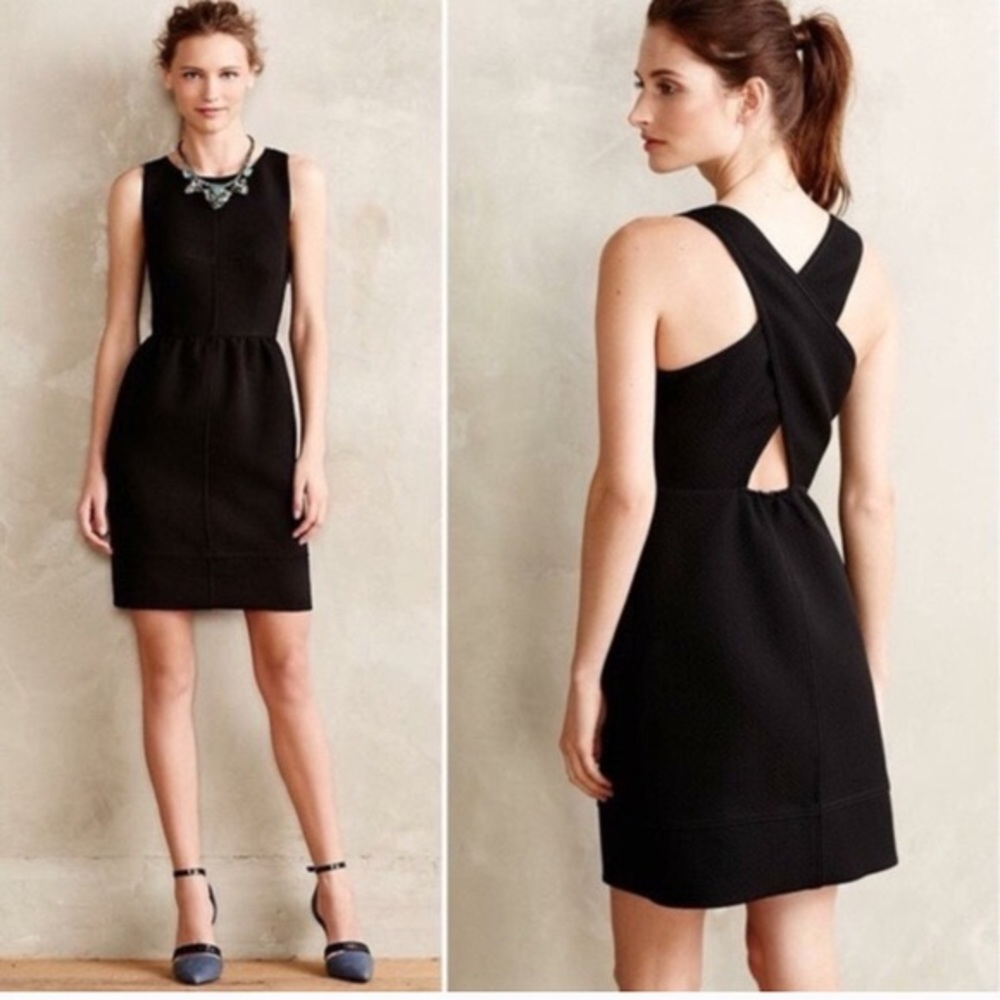 Maeve Black across Back Dress